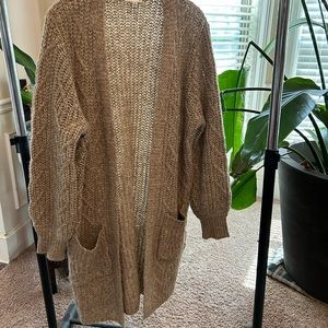 Neutral Oversized Cardigan Sweater